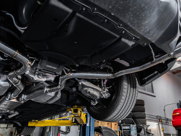 2024-Up Ford Mustang S650 | Muffler Delete Axle Back 3.5'' Dual Tips Exhaust